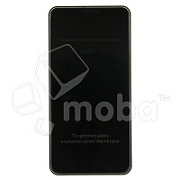 Защитное стекло "Антишпион" для iPhone Xr/11 Черное (Закалённое, полное покрытие)
