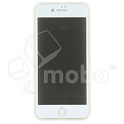 Защитное стекло "Антишпион" для iPhone 7/8/SE (2020) Белое (Закалённое, полное покрытие)